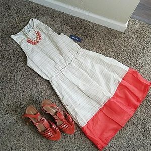 NWT Old Navy striped color block dress